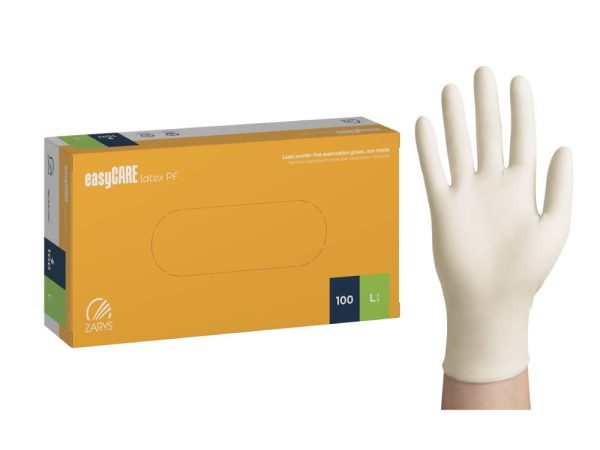 Latex Gloves Powder Free ZARYS easyCARE