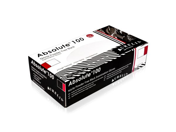 Black Nitrile Gloves - AURELIA Absolute 100