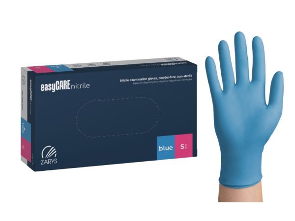 Blue Nitrile Gloves Powder Free